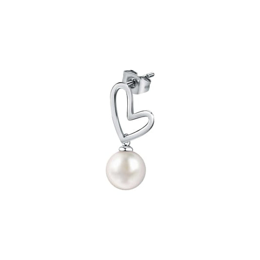 LA PETITE STORY JEWELRY Mod. LPS02AQM24 pearl heart earring