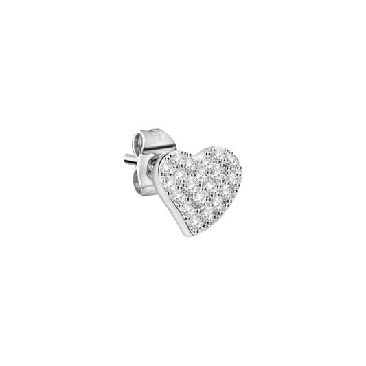 Heart-shaped earring from LA PETITE STORY JEWELRY Mod. LPS02ARQ11 with crystal embellishments.