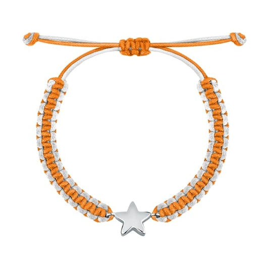 LA PETITE STORY JEWELRY Mod. LPS05ARR79, orange and white bracelet with star charm