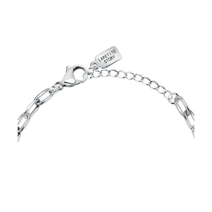 LA PETITE STORY JEWELRY Mod. LPS05ASF56 silver bracelet with link design and signature tag