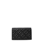 Love Moschino Black Polyethylene Handbag with quilted design and golden chain, ideal for elegant and casual events, versatile and durable.