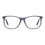 Front view of Love Moschino Purple Acetate Frames, women's glasses with violilac color, size 55/15/140 mm.