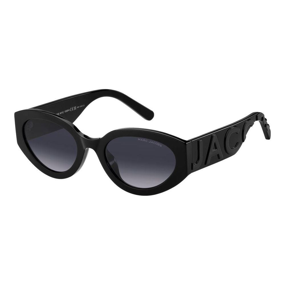 MARC JACOBS MOD. MARC 694_G_S black acetate sunglasses for women, featuring bold logo on the temples.