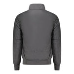 Back view of North Sails Black Polyester Jackets & Coat featuring long sleeves and zip pockets.