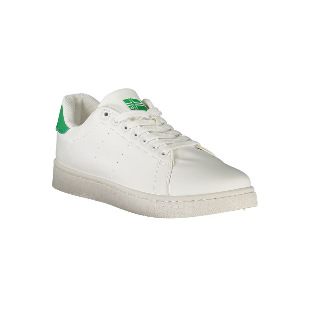 Norway 1963 White Polyester Men Sneaker with contrast details and iconic logo
