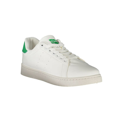 Norway 1963 White Polyester Men Sneaker with contrast details and iconic logo