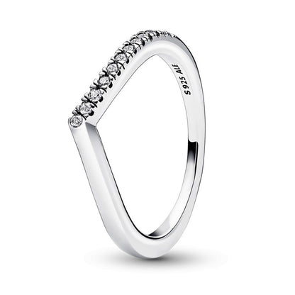 PANDORA JEWELS Mod. TIMELESS WISH HALF SPARKLING RING