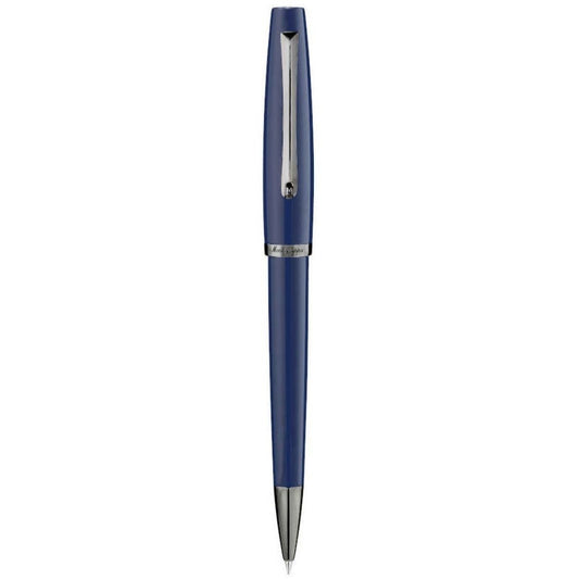 PENNE MONTEGRAPPA MOD. ISMANBIB_9 luxury pen in navy blue with silver accents, elegant design. Perfect for professional use.