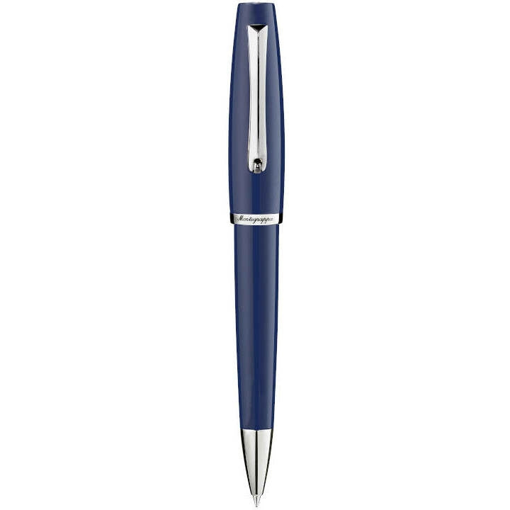 PENNE MONTEGRAPPA MOD. ISMANRYB_9 luxury blue pen with silver accents