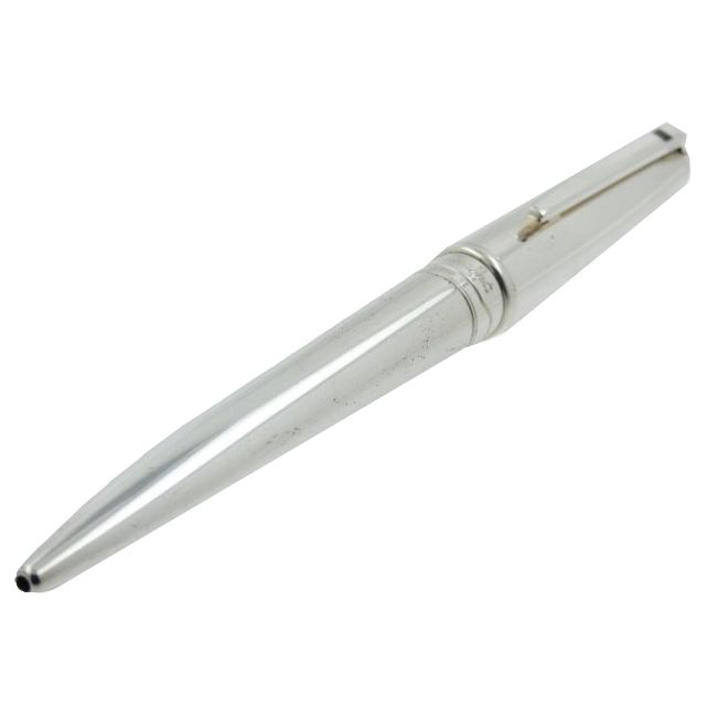 PENNE S-T- DUPONT MOD. 485502 luxury silver pen on white background
