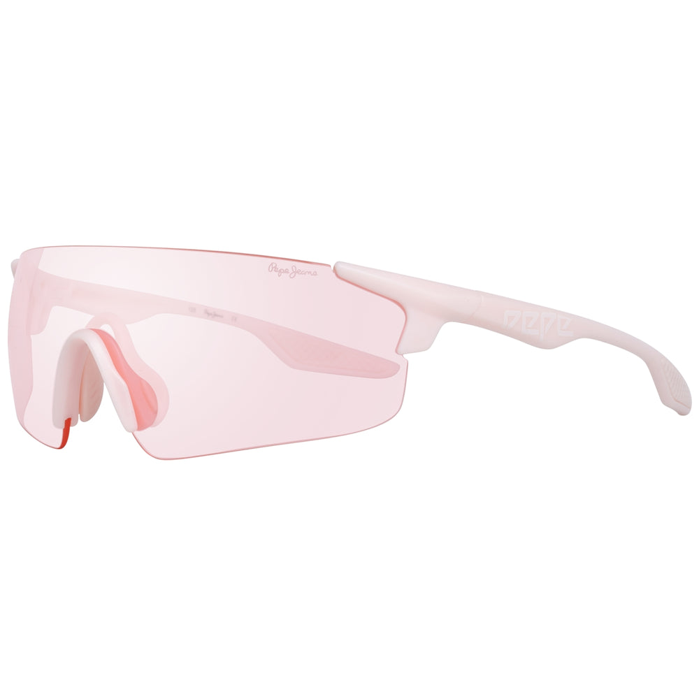PEPE JEANS MOD. PJ7372 130C4 unisex sunglasses with pink lenses and white frame