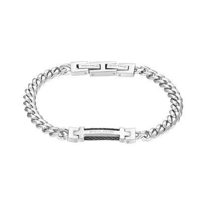 POLICE JEWELS JEWELRY Mod. PEAGB0010101 stylish silver bracelet