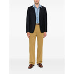 PS By Paul Smith Shirts Clear Blue light blue denim long sleeve striped cotton shirt with classic collar, ideal for stylish attire.