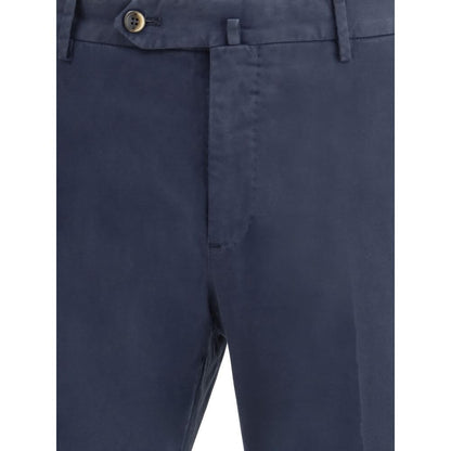 PT Torino Blue Elastane Casual Pants
