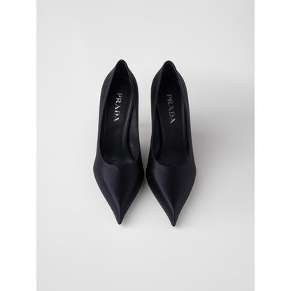 Prada Blue Satin Pumps