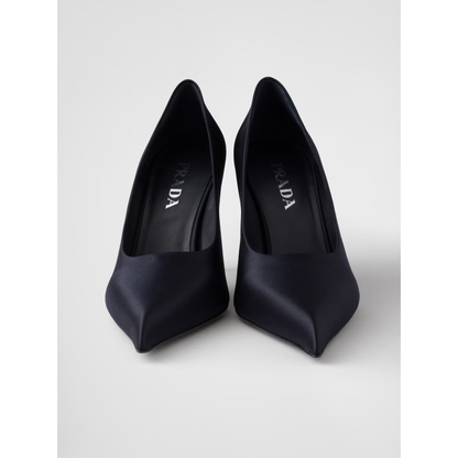 Prada Blue Satin Pumps