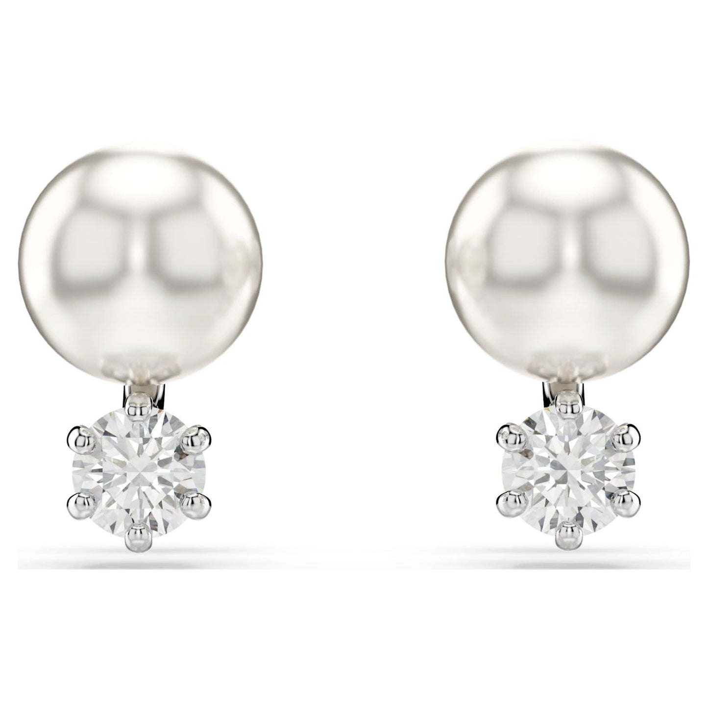 Elegant SWAROVSKI JEWELS JEWELRY Mod. 5694225 earrings featuring pearls and sparkling crystals.