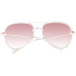 Scotch & Soda Rose Gold Women Sunglass, aviator style with gradient rose lenses, half-rim stainless steel frame, 100% UVA & UVB protection.