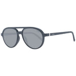 Sting Black Men Glasses Frame with polarized lenses, full-rim plastic aviator style, and 100% UVA & UVB protection.