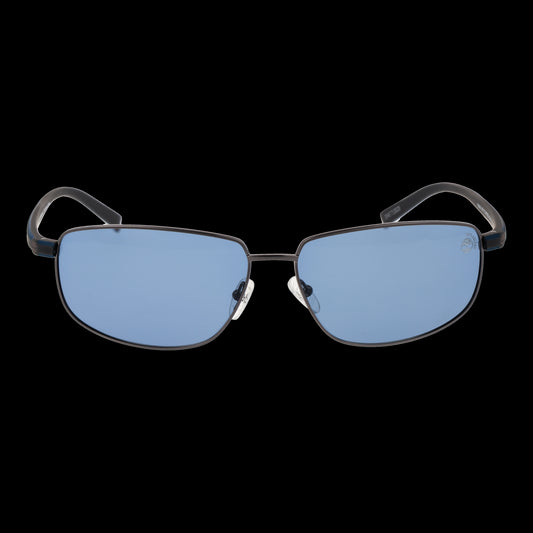 Front view of TIMBERLAND MOD. TB9325 6508D gent's sunglasses with blue lenses and sleek metal frame.