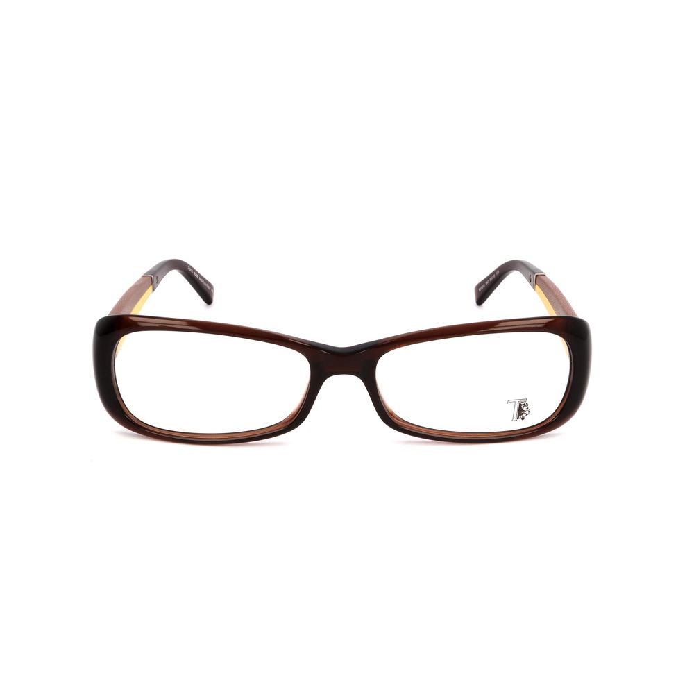 Front view of Tod's Brown Acetate Frames, model TO501204755 for women with measurements 55/16/135 mm. Stylish brown glasses made of acetate.