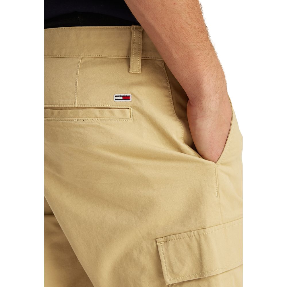 Tommy Hilfiger Jeans Beige Cotton Bermuda Shorts