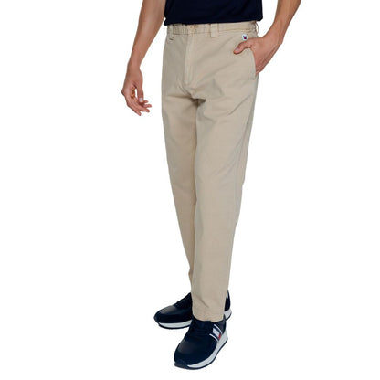 Tommy Hilfiger Jeans Gold Recycled Cotton Casual Pants