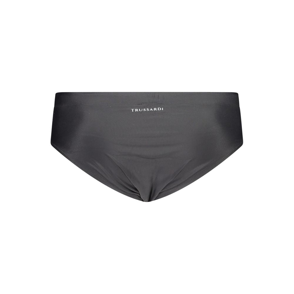 Trussardi Black Elastane Swimwear
