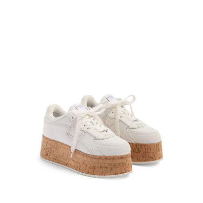 Valentino Garavani Freedots XL Sneaker in Calfskin and Cork