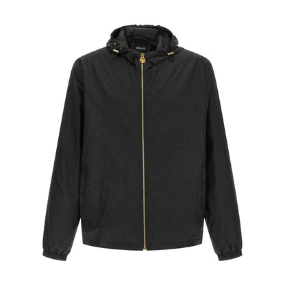 Versace Black Nylon Shell Jacket